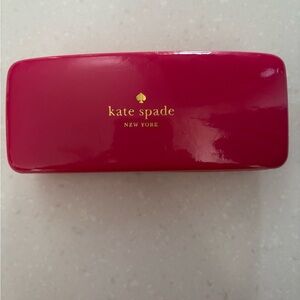 kate spade Pink Hard Sunglasses Case with Gold Logo